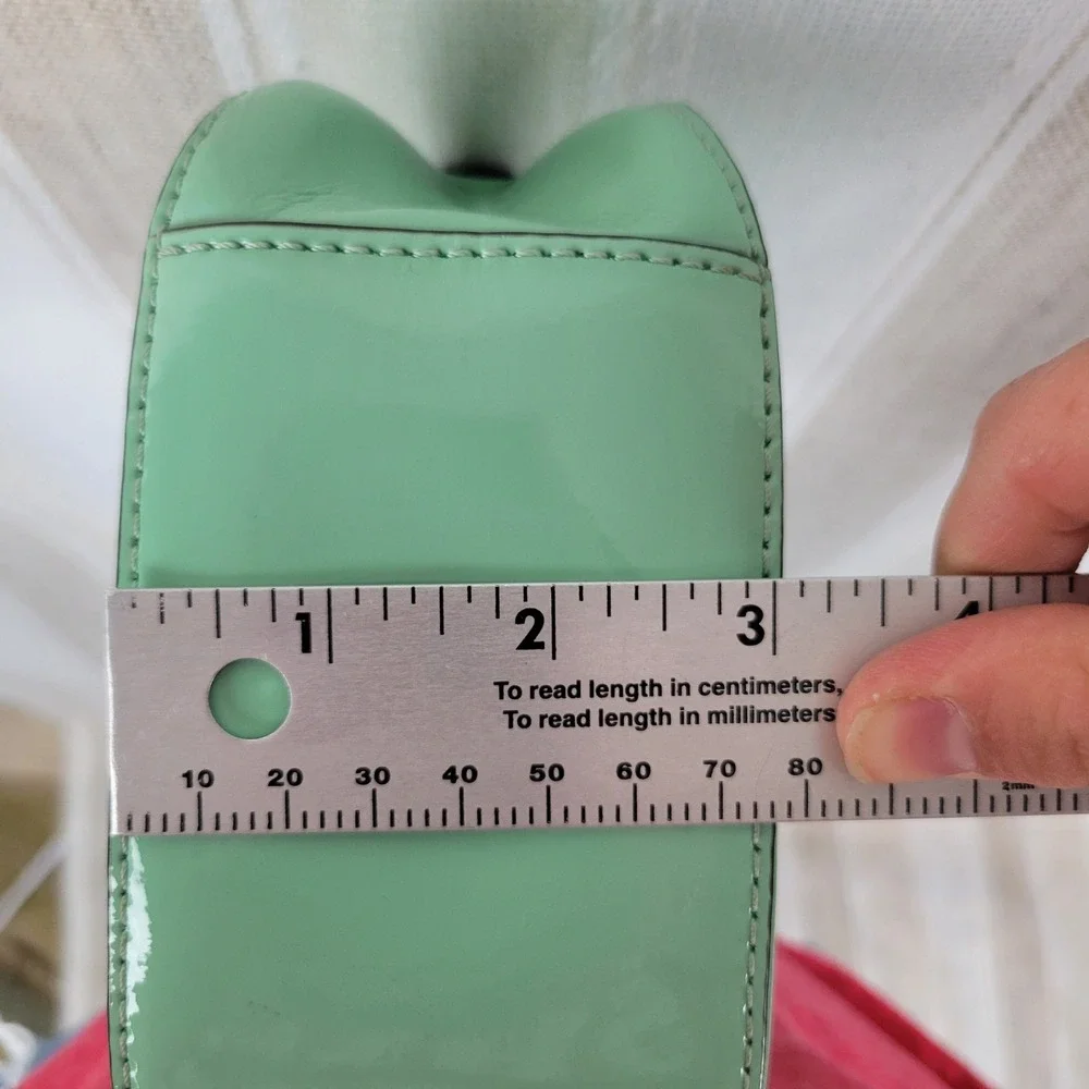 Kate Spade Jade Chelsea Park Crossbody‎ Bag Purse Mint Green Black Leather